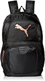 PUMA unisex adult Evercat Contender Backpack, Black/Rose Gold, One Size US