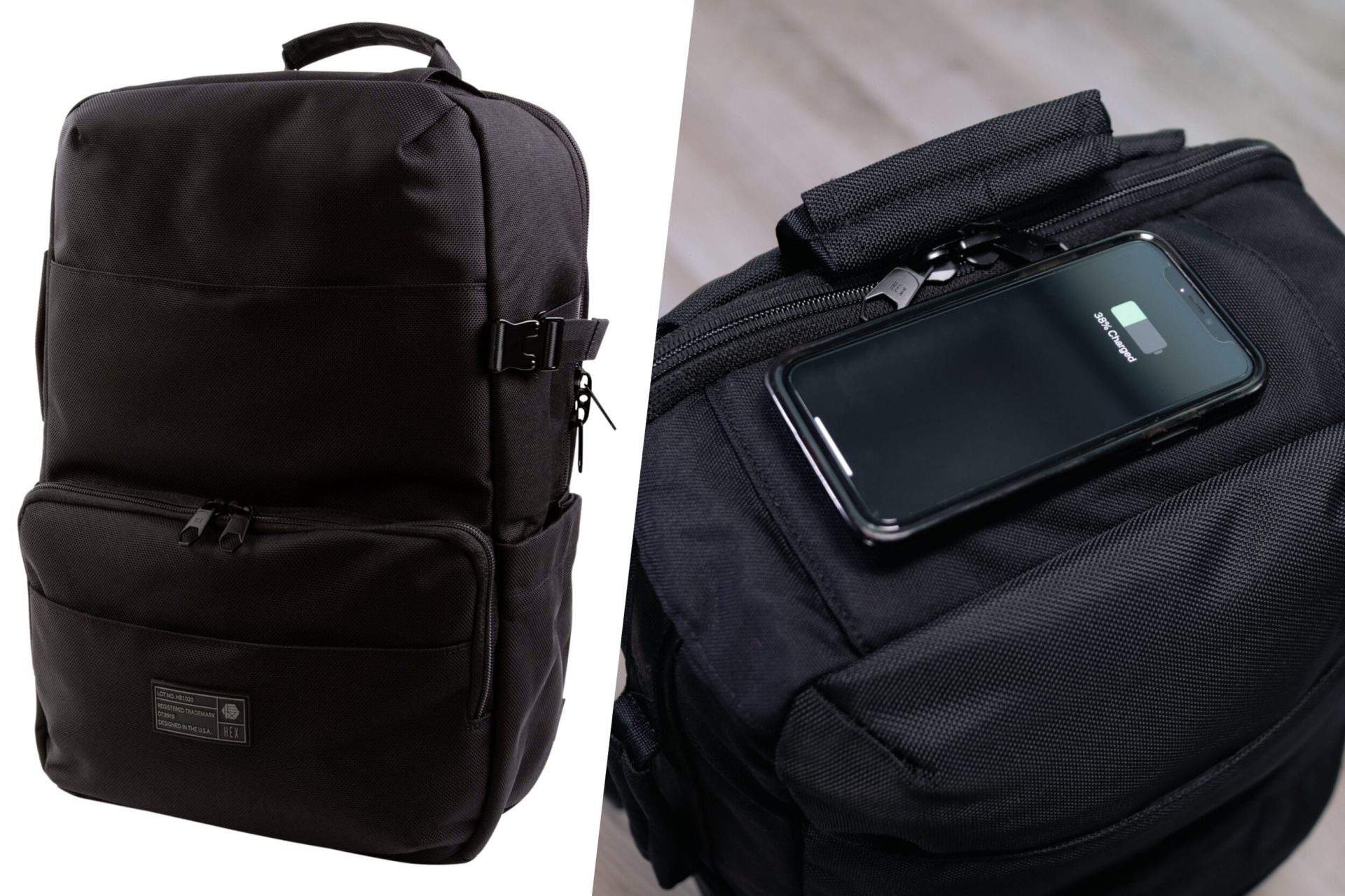 HEX Technical Backpack Review - Wireless Charging, Antimicrobial Fabric and More!