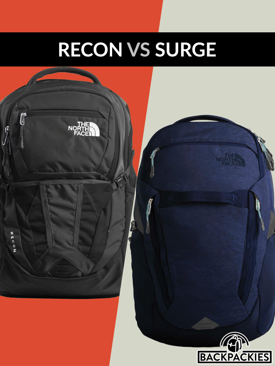 North Face Recon vs Surge Hands-On Comparison - What's the difference?