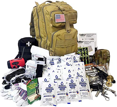 EVERLIT Complete 72 Hours Earthquake Bug Out Bag Emergency Survival Kit for Family. Be Prepared for...