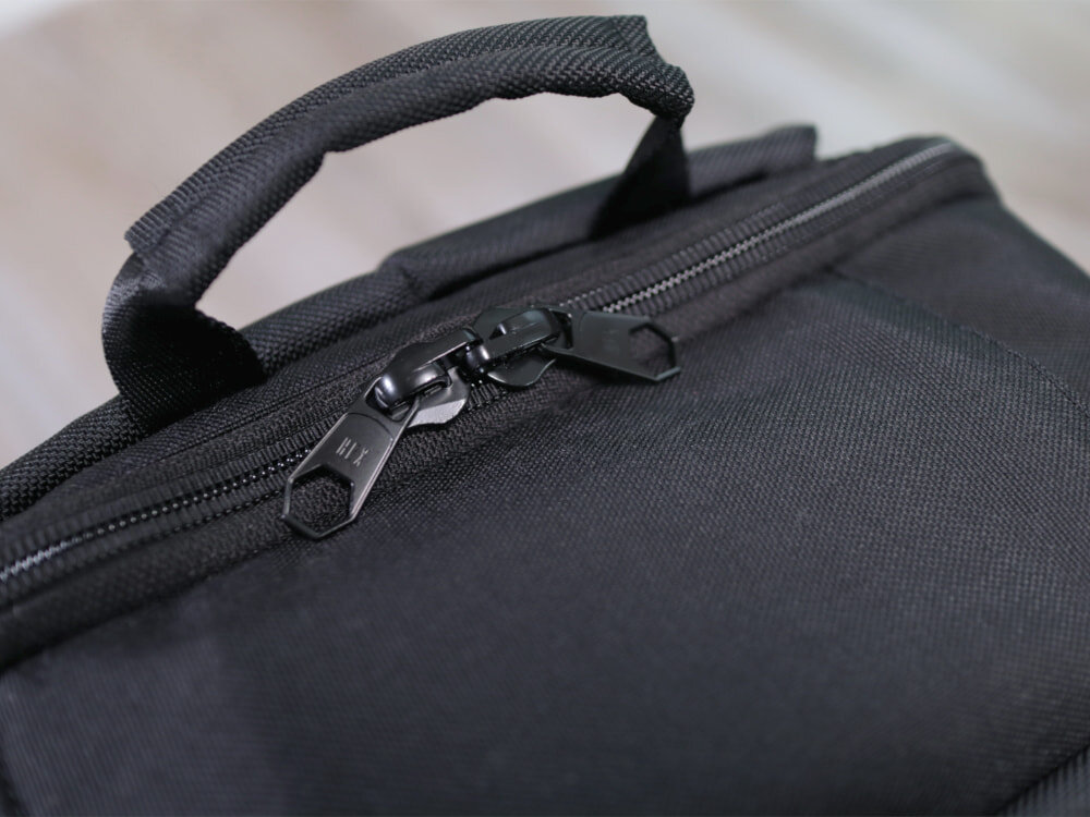 YKK Woven Tough Zippers on the HEX Technical backpack