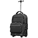 Olympia Melody 19' Rolling Backpack, Black