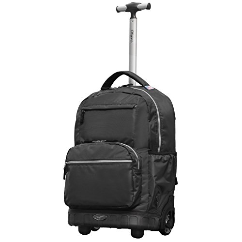 Olympia Melody 19' Rolling Backpack, Black