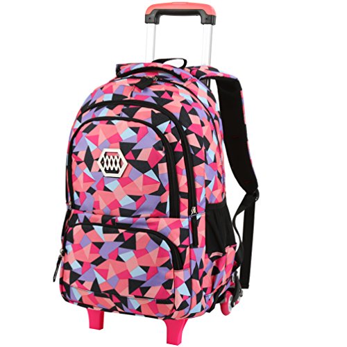 VBG VBIGER Rolling Backpack 18 inch Roller Bag with Wheels Wheeled Laptop Backpack School College...