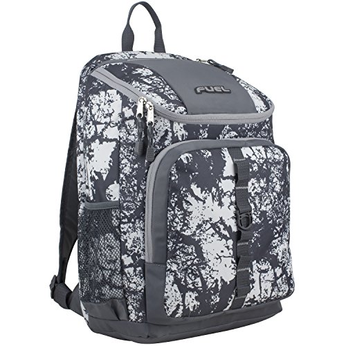 Fuel Wide Mouth Sports Backpack with Laptop Compartment for School, Travel, Outdoors - Gray...
