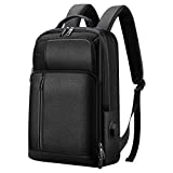 Bopai 21L Leather Travel Backpack for Men Genuine Leather Laptop Backpack 15.6 inch Business...