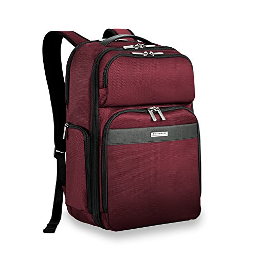 Briggs & Riley Transcend-Cargo Backpack, Merlot, One Size