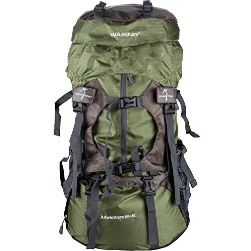 WASING 55L Internal Frame Backpack Hiking Backpacking Packs for Outdoor Travel Climbing Camping...