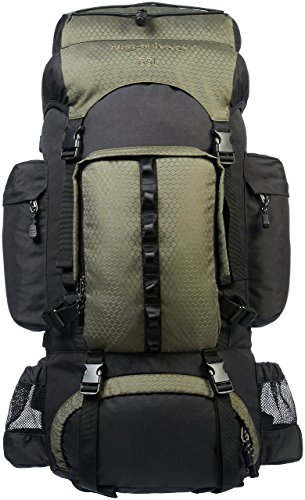 Amazon Basics Internal Frame Hiking Camping Rucksack Backpack with Rainfly - 15 x 6.5 x 30 Inches,...