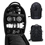 DSLR Camera Backpack Gadget Bag with Dividers,PROWELL Water Resistant Travel Outdoor Backpack for...