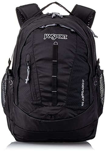 JanSport Odyssey Backpack - Designed to Fit 15' Laptop or a 3L Hydration System, Black