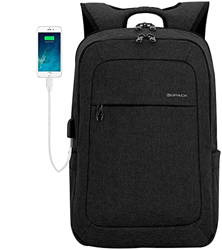 KOPACK Lightweight Laptop Backpack USB Port 15.6 Inch Business Slim Commute Travel Bag
