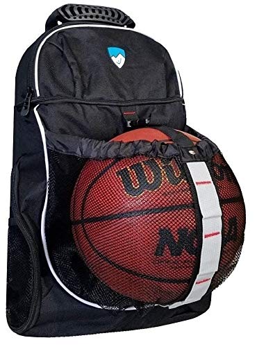 Hard Work Sports Basketball Backpack With Ball Compartment Spacious Shoe Storage Ball Carry