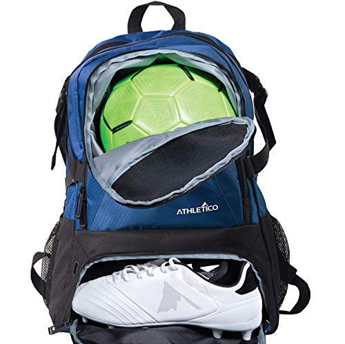 Athletico National Soccer Bag - Backpack for Soccer, Basketball & Football Includes Separate Cleat...