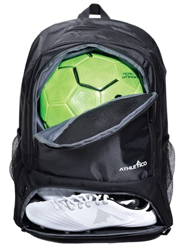 Athletico Youth Soccer Bag - Soccer Backpack & Bags for Basketball, Volleyball & Football | Includes...