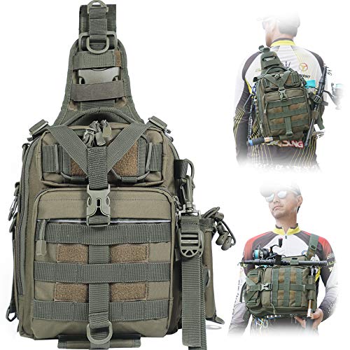 BLISSWILL Fishing Backpack Outdoor Tackle Bag Large Fishing Tackle Bag Water-resistant Fishing...