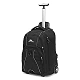 High Sierra Freewheel Wheeled Laptop Backpack, Black, 20.5 x 13.5 x 8-Inch