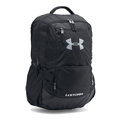 Under Armour Storm Hustle II Backpack, Black (001)/Silver, One Size Fits All