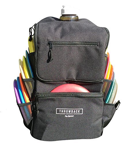 Throwback All Day Pack - Disc Golf Backpack with Oversize Cooler Built-in - Frisbee Disc Golf Bag...