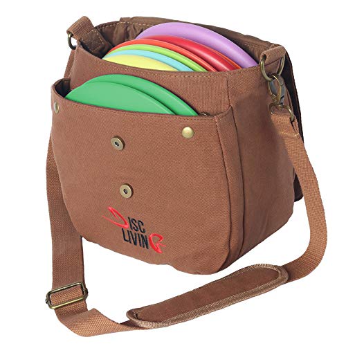 Disc Living Disc Golf Bag | Frisbee Golf Bag | Easy to Carry | Lightweight Fits Up to 10 Discs | 16...
