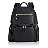 TUMI - Voyageur Carson Leather Laptop Backpack - 15 Inch Computer Bag for Women - Black