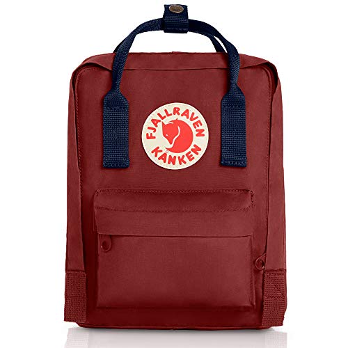 Fjallraven Women's Kanken Mini Backpack, Ox Red/Royal Blue, One Size