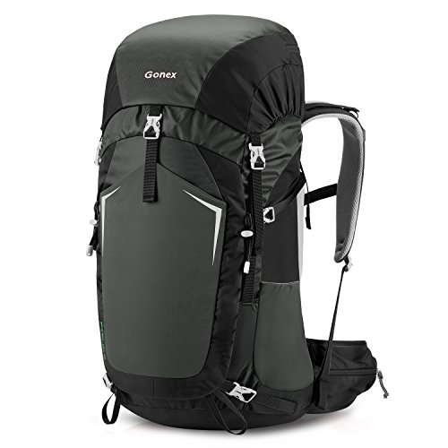 Gonex 55L Hiking Backpack Camping Outdoor Trekking Daypack Wolf Warriors Sport Bag Rain Cover...