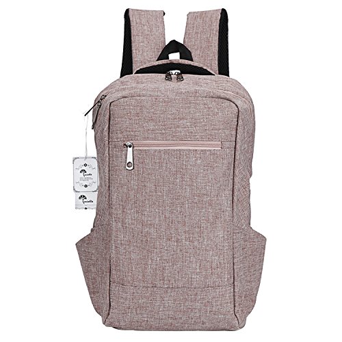 Laptop Backpack,Winblo 15 15.6 Inch College Backpacks Lightweight Travel Daypack - Mauve Pink