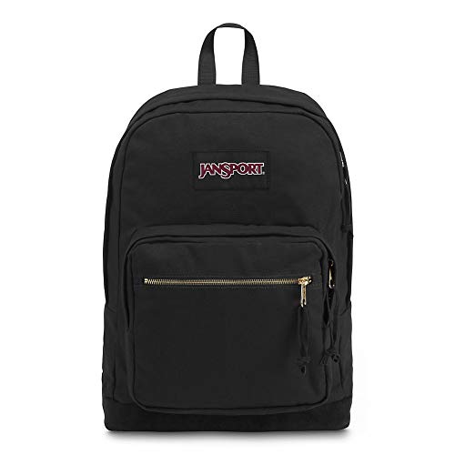 JanSport Right Pack Expressions Backpack - School, Travel, Work, or Laptop Bookbag, Black/Gold ,...