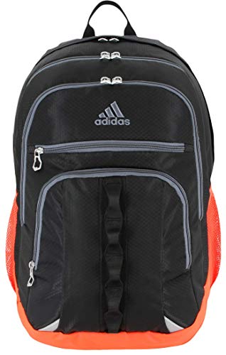 adidas Unisex Prime Backpack, Black/Blaze Orange/Onix, One Size
