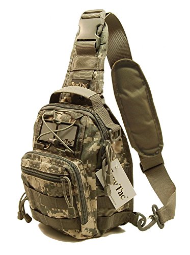 TravTac Stage II Small Sling Bag, Premium Everyday Carry Tactical Sling Pack 900D