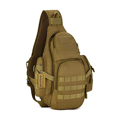 HUNTVP Tactical Sling Backpack Military Daypack Molle Chest Shoulder Bag