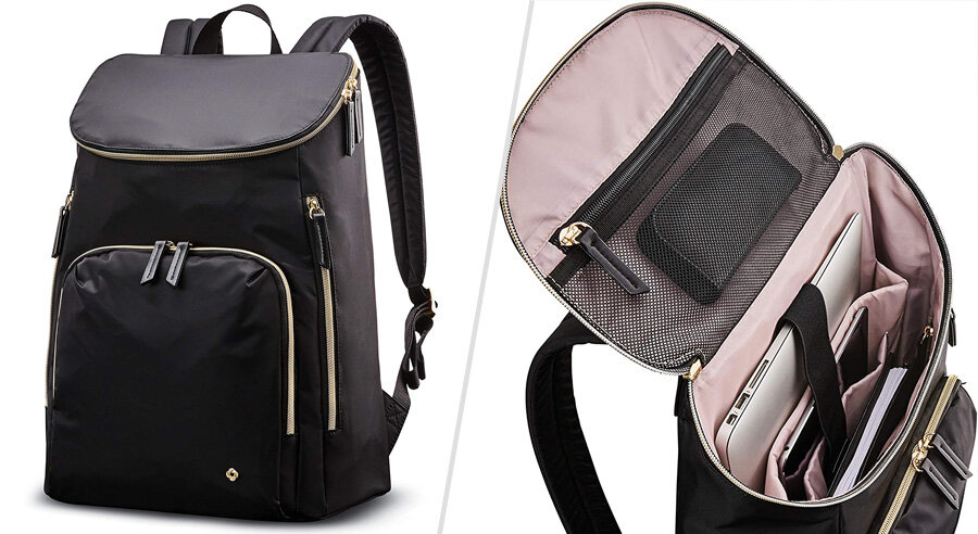 Samsonite Mobile Solution Deluxe Backpack - women’s laptop backpack for work and school