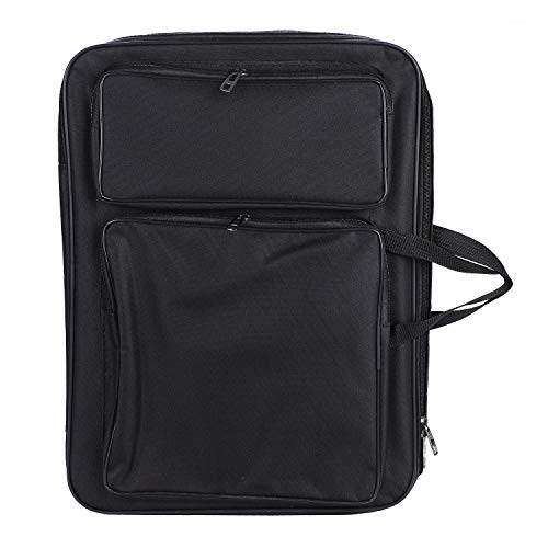 Water-Resistant Art Portfolio Carry Case Bag Backpack 18.6' x 13.9' Student Artist Portfolio for Art...