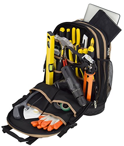 Jackson Palmer Tool Backpack, Contractor's Edition, Comfort-Design with Optimized Pockets...