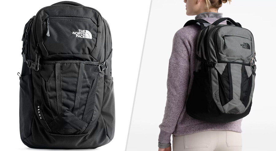The North Face Recon backpack with water bottle pocket