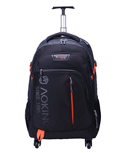 AOKING 20/22 Inch Water Resistant Travel School Business Rolling Wheeled Backpack with Laptop...