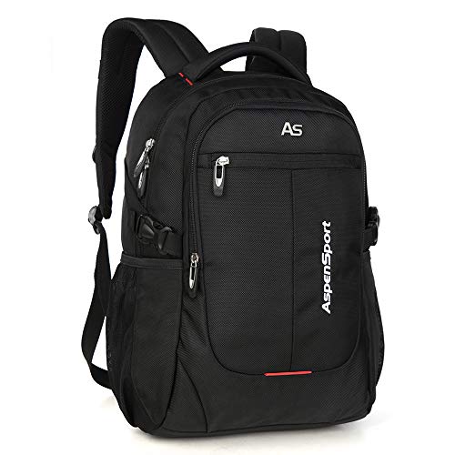 ASPENSPORT Laptop Backpack for Men School Student Bookbag Fit 15.6＂Water Repellent