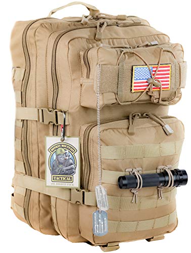 Monkey Mountain Tactical-Disabled Vet Owned Small Business 40L MOLLE Military Survival Bag Assault...
