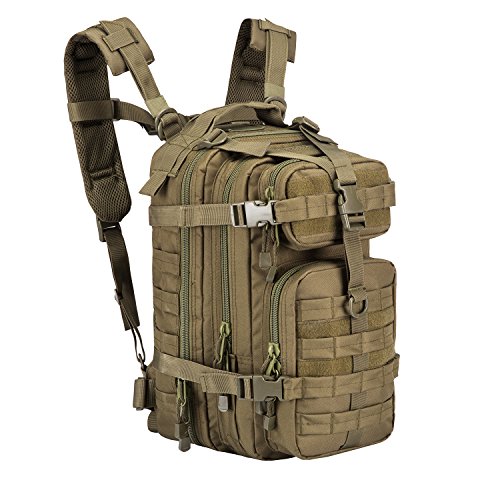ARMYCAMO Small Military Tactical Backpack Army Assault Rucksack Pack Bug Out Bag, Od Green, 16.5 x...