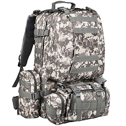CVLIFE Military Tactical Backpack Survival Army Rucksack Assault Pack Molle Bag