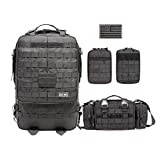 Tactical Military Backpack Rucksacks Camping Backpack w/EMT First Aid IFAK Utility Pouch,Upgraded...