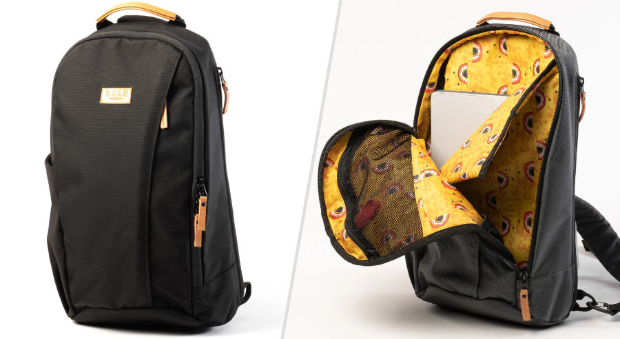 Gulu Made Changemaker - tech sling side backpack for laptop