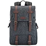 Evecase Water Resistant Convertible SLR DSLR Backpack with Rain Cover for Digital Camera with 15.6...