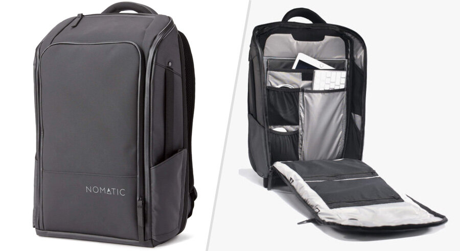 Nomatic Backpack with clamshell opening