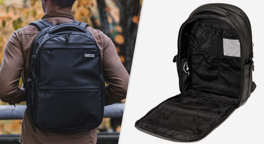 The Ridge Commuter clamshell backpack