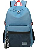 Classic Backpack Haversack Travel School Bag Student Simple Daypack Bookbag by Mygreen(Blue)