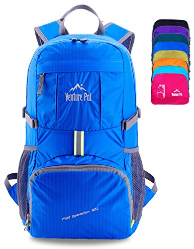Venture Pal Ultralight Lightweight Packable Foldable Travel Camping Hiking Outdoor Sports Backpack...