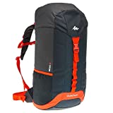 Quechua Hiking Camping Water Repellent Backpack Rucksack Arpenaz 40L (Black/Orange)