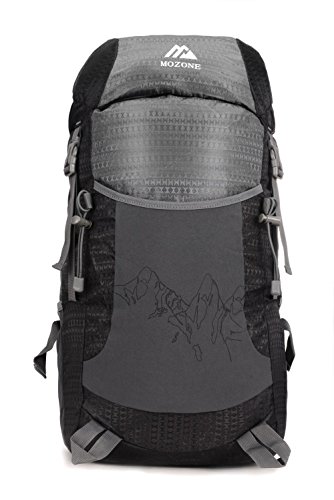 Mozone Large 45l Lightweight Travel Backpack/foldable & Packable Hiking Daypack (Black)